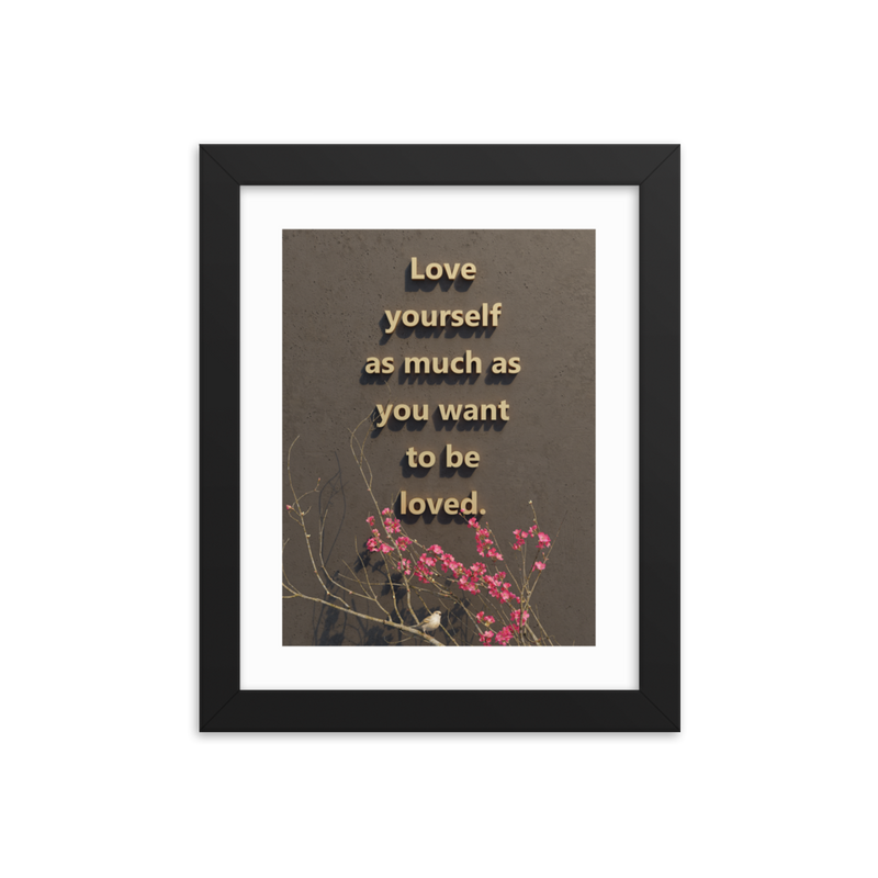 LOVE YOURSELF QUOTES HOME DECOR