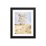 HAPPY MIND HAPPY LIFE WALL ART