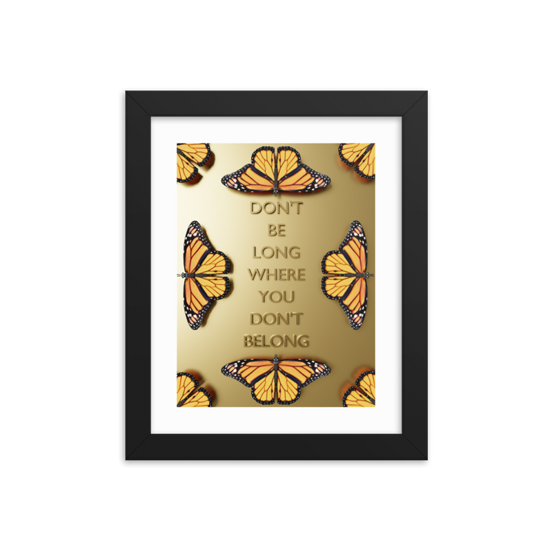 BUTTERFLY QUOTES WALL POSTER