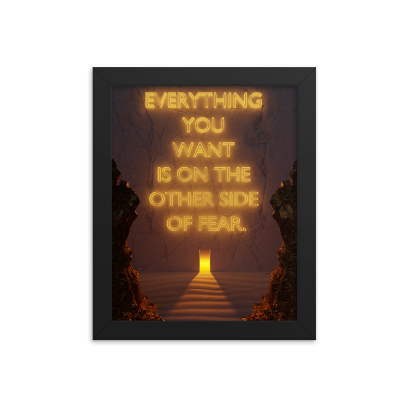 FEAR QUOTE WALL ART POSTER