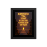 Fear Quote Wall Art Poster