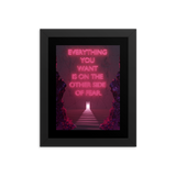 FEAR QUOTE WALL ART POSTER