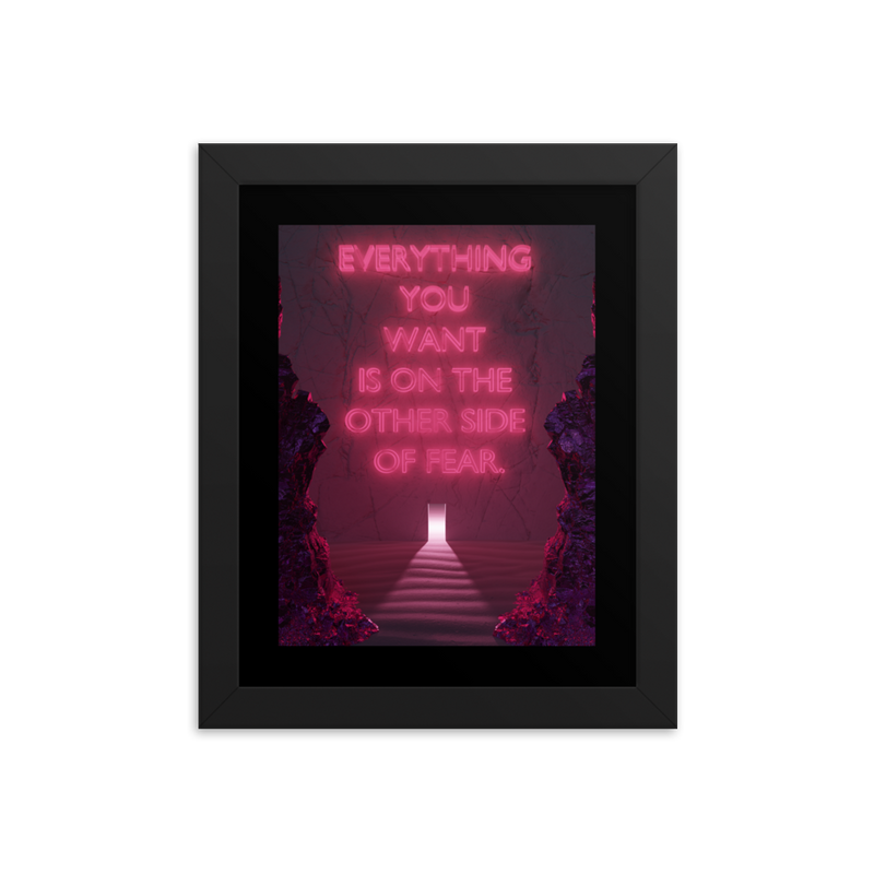 FEAR QUOTE WALL ART POSTER