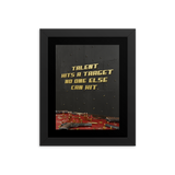 MOTIVATIONAL QUOTE POSTER FRAMED