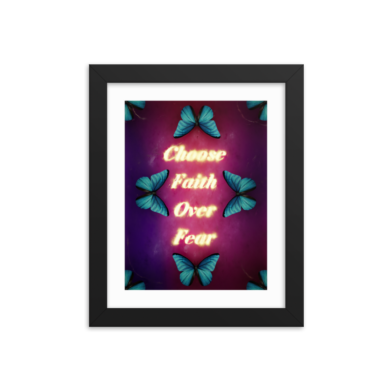 choose faith over fear quotes art