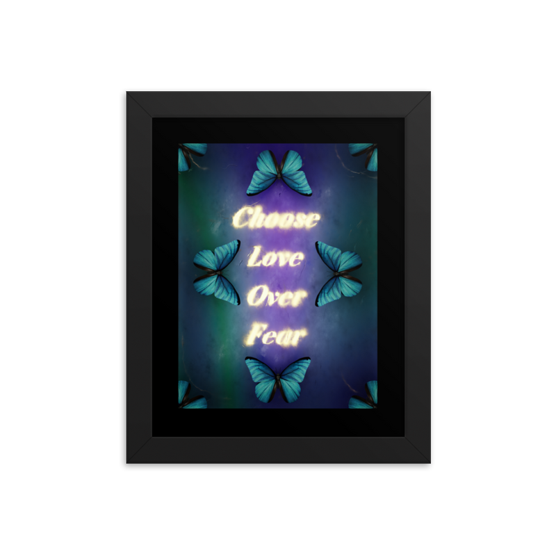 CHOOSE LOVE OVER FEAR QUOTES ART