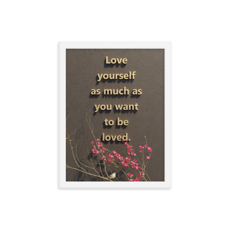 LOVE YOURSELF QUOTES HOME DECOR