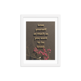 LOVE YOURSELF QUOTES HOME DECOR