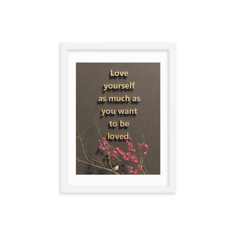 LOVE YOURSELF QUOTES HOME DECOR