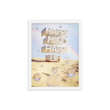 HAPPY MIND HAPPY LIFE WALL ART