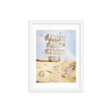 HAPPY MIND HAPPY LIFE WALL ART