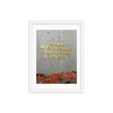 MOTIVATIONAL QUOTE POSTER FRAMED