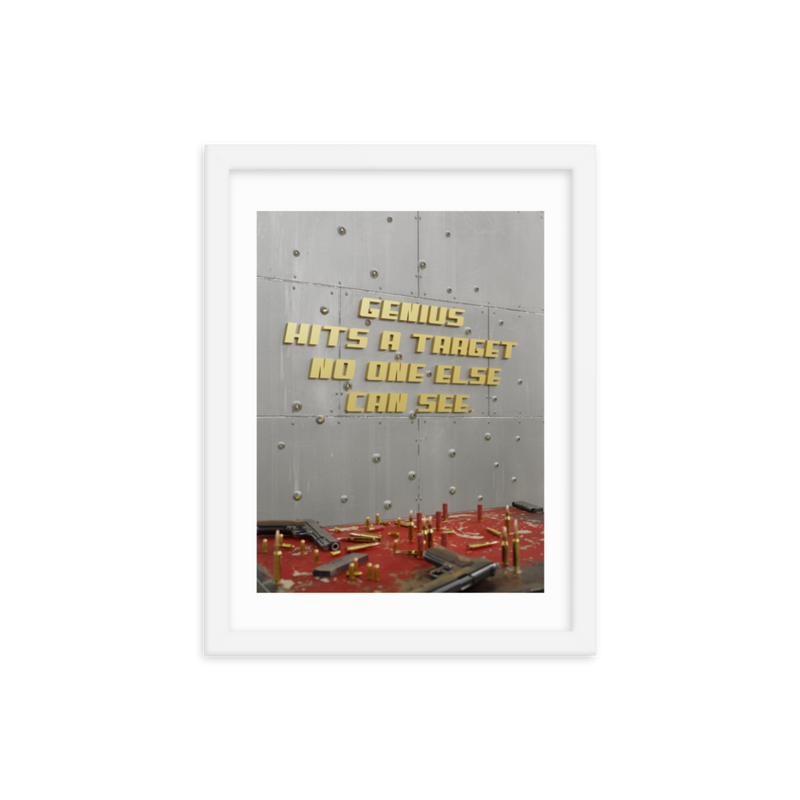 MOTIVATIONAL QUOTE POSTER FRAMED