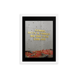 MOTIVATIONAL QUOTE POSTER FRAMED