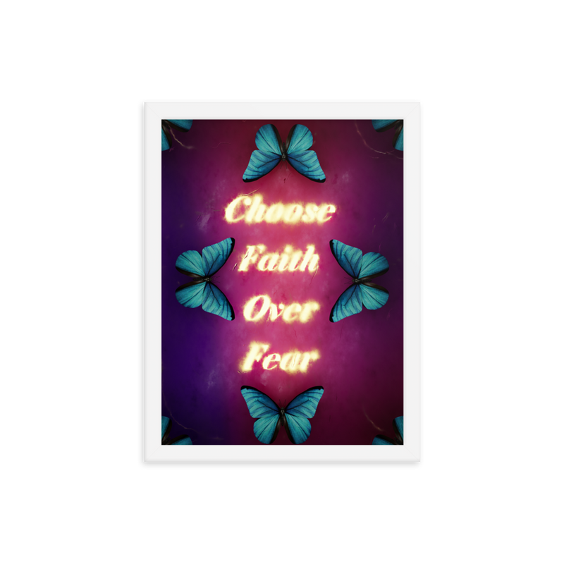 choose faith over fear quotes art