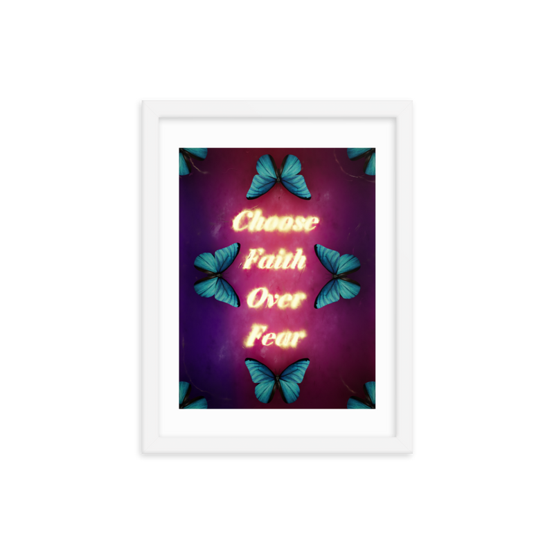 choose faith over fear quotes art