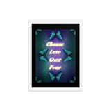 CHOOSE LOVE OVER FEAR QUOTES ART