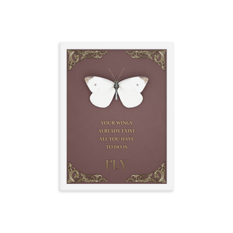 BUTTERFLY INSPIRATIONAL QUOTES WALL ART