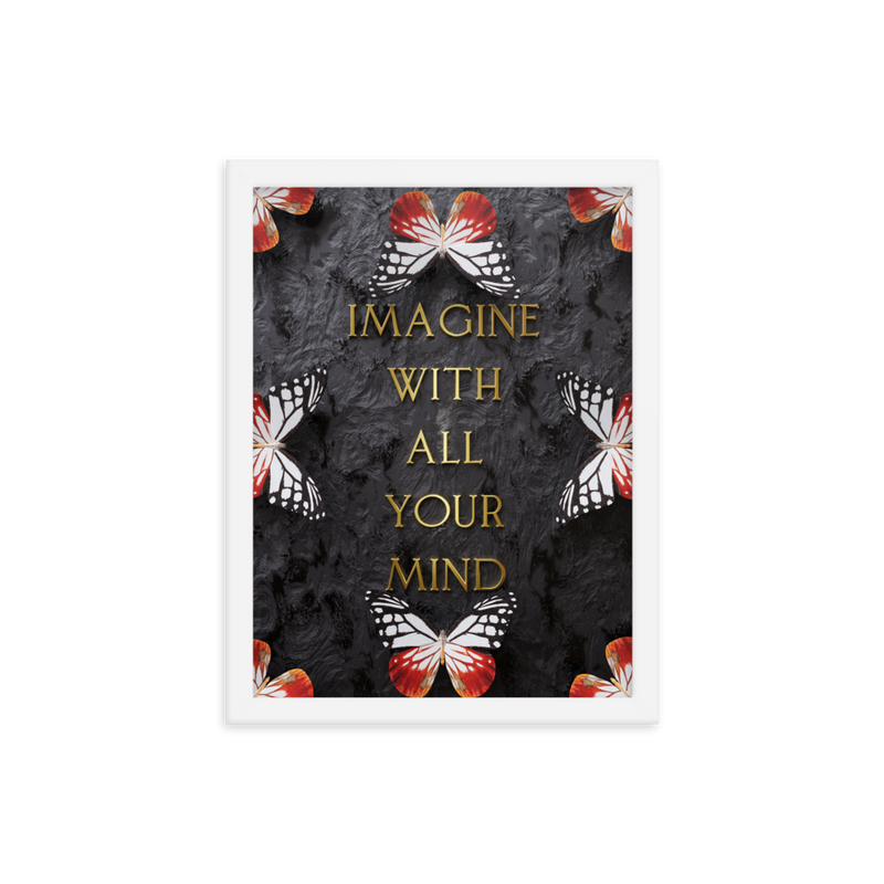 IMAGINE WITH ALL YOUR MIND WALL ART