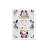 ACHIEVE WITH ALL YOUR MIGHT WALL ART