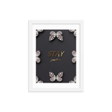 stay positive quote (black)