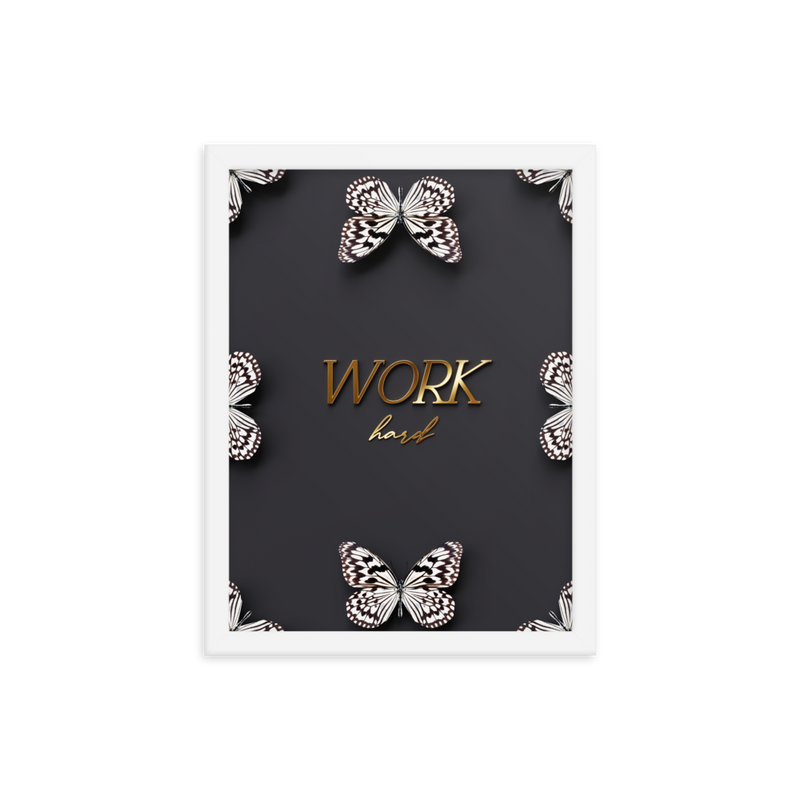 work hard quote (BLACK)