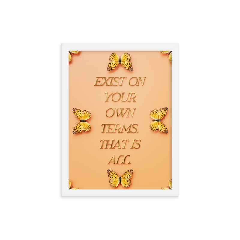 Motivational Life Quote Wall Art Poster