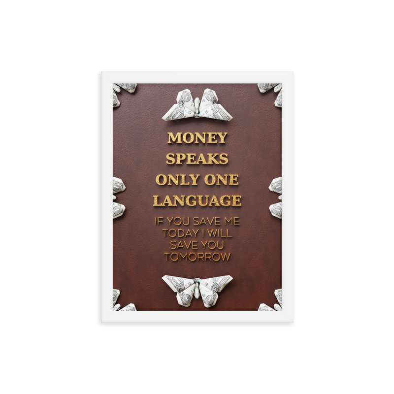 INSPIRATIONAL MONEY QUOTES WALL ART №1