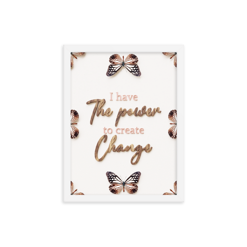 I have the power to create change quotes wall art