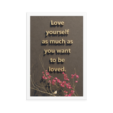 LOVE YOURSELF QUOTES HOME DECOR