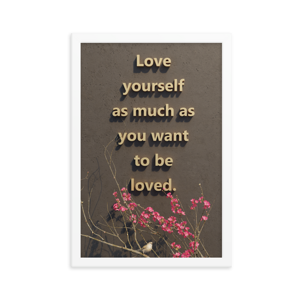 LOVE YOURSELF QUOTES HOME DECOR