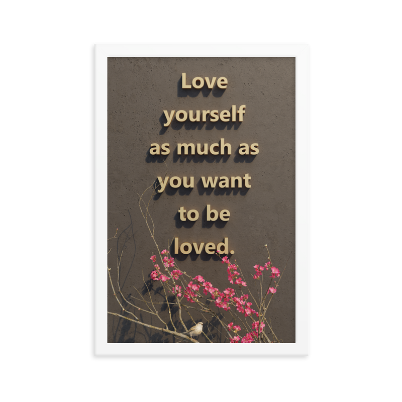 LOVE YOURSELF QUOTES HOME DECOR