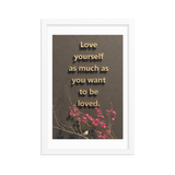 LOVE YOURSELF QUOTES HOME DECOR