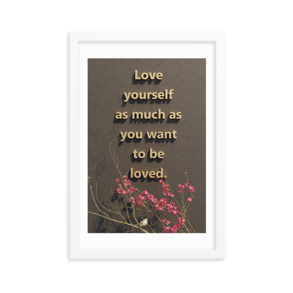 LOVE YOURSELF QUOTES HOME DECOR