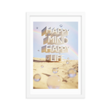 HAPPY MIND HAPPY LIFE WALL ART