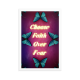 choose faith over fear quotes art