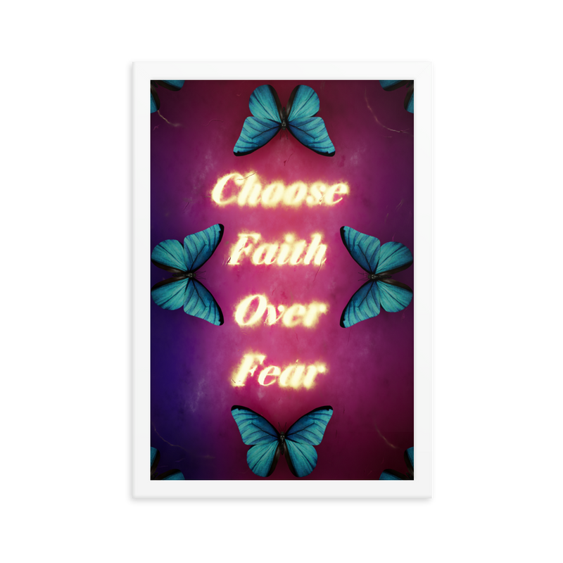 choose faith over fear quotes art