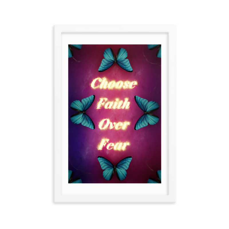 choose faith over fear quotes art