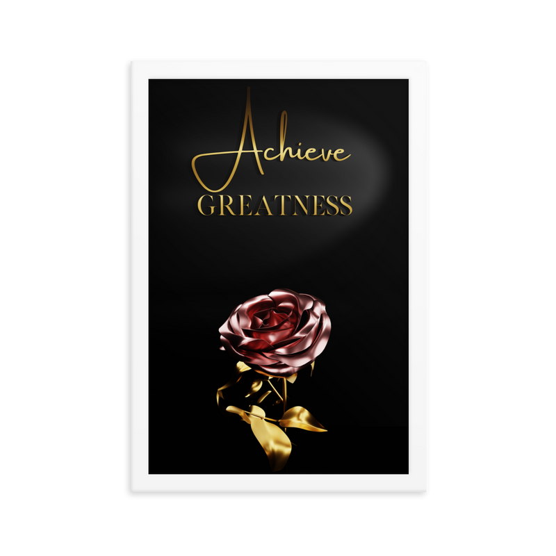 ACHIEVE GREATNESS QUOTES WALL ART