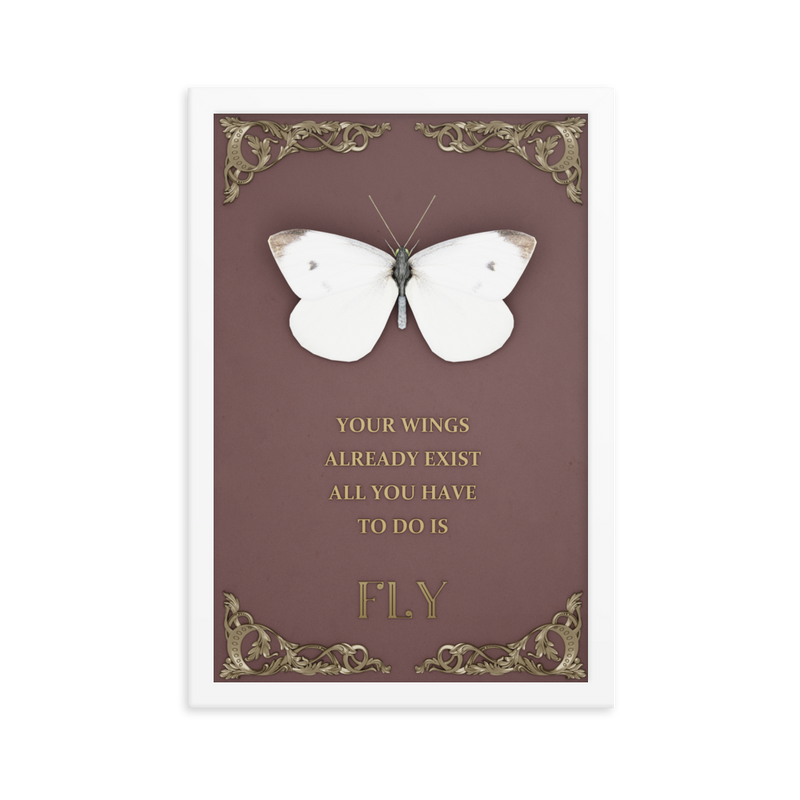 BUTTERFLY INSPIRATIONAL QUOTES WALL ART