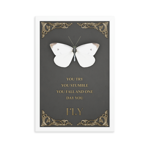 BUTTERFLY INSPIRATIONAL QUOTES WALL ART