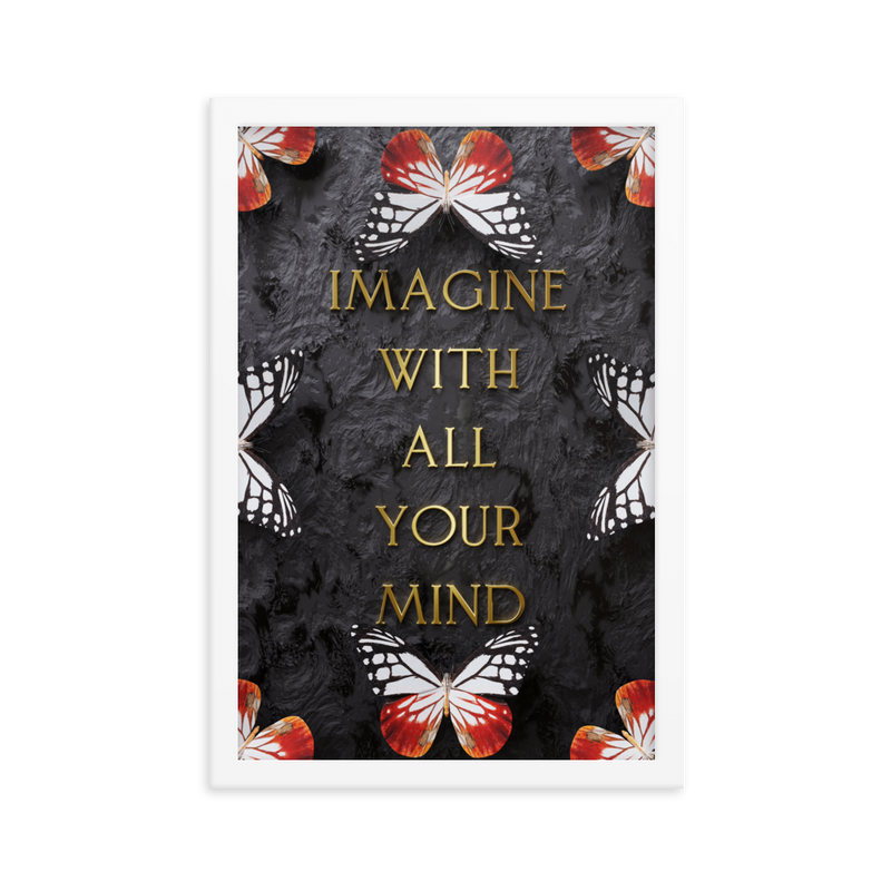 IMAGINE WITH ALL YOUR MIND WALL ART