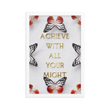 ACHIEVE WITH ALL YOUR MIGHT WALL ART