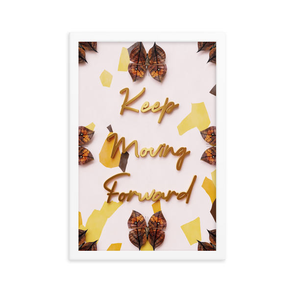 KEEP MOVING FORWARD QUOTES WALL ART