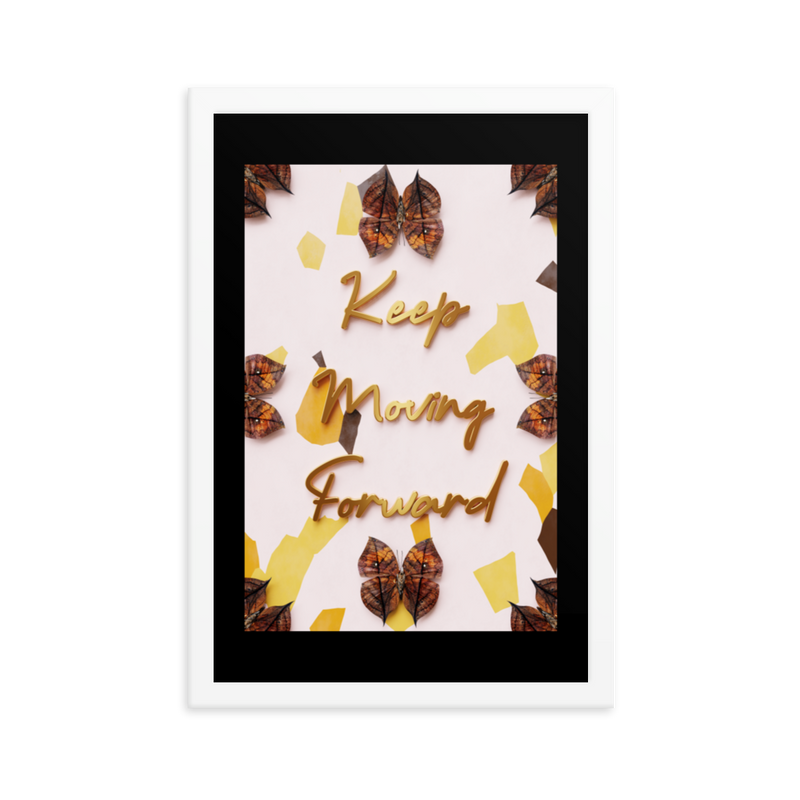 KEEP MOVING FORWARD QUOTES WALL ART