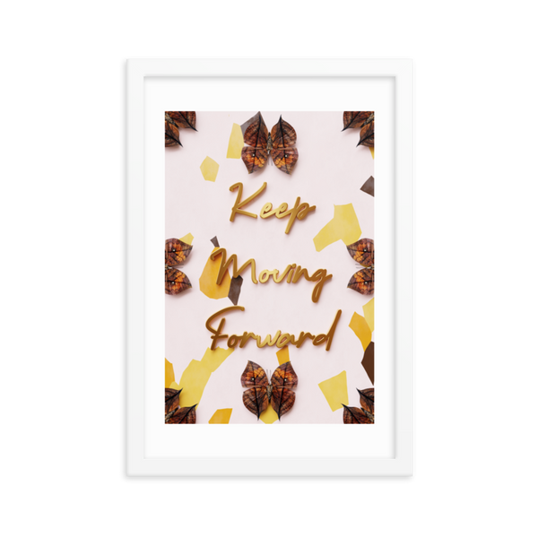 KEEP MOVING FORWARD QUOTES WALL ART