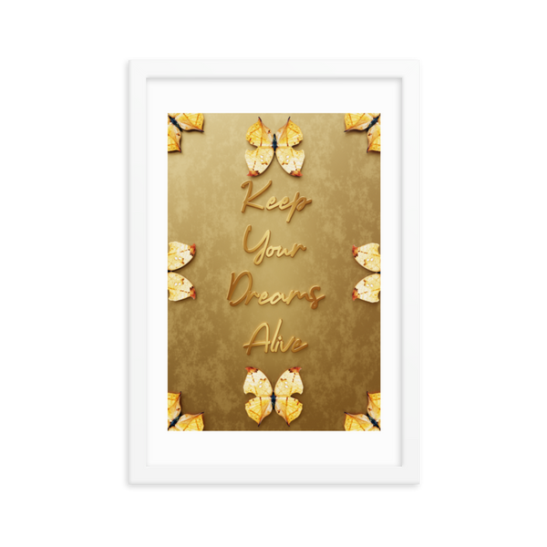 keep your dreams alive quotes wall art