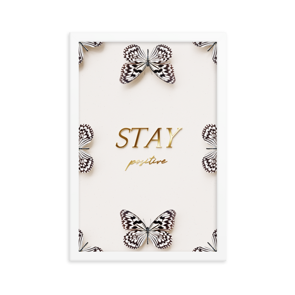 stay positive quote (white)