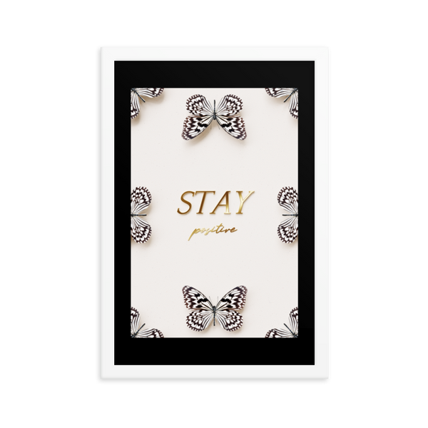 stay positive quote (white)