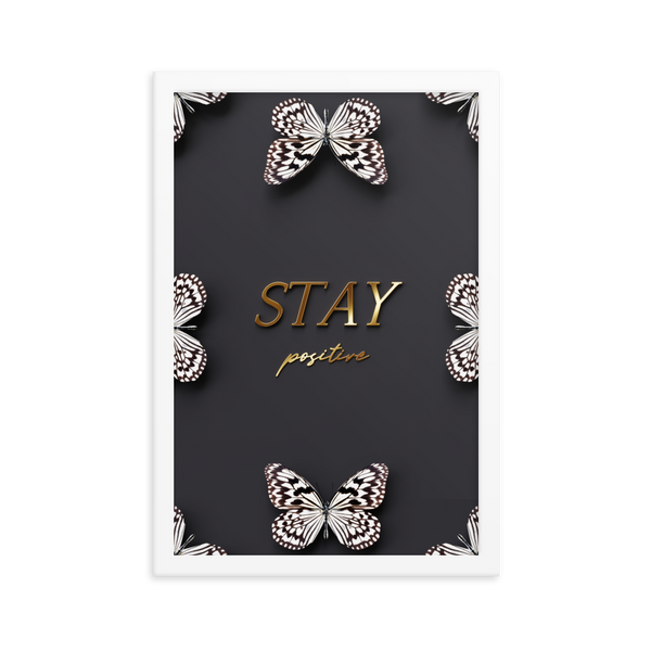 stay positive quote (black)